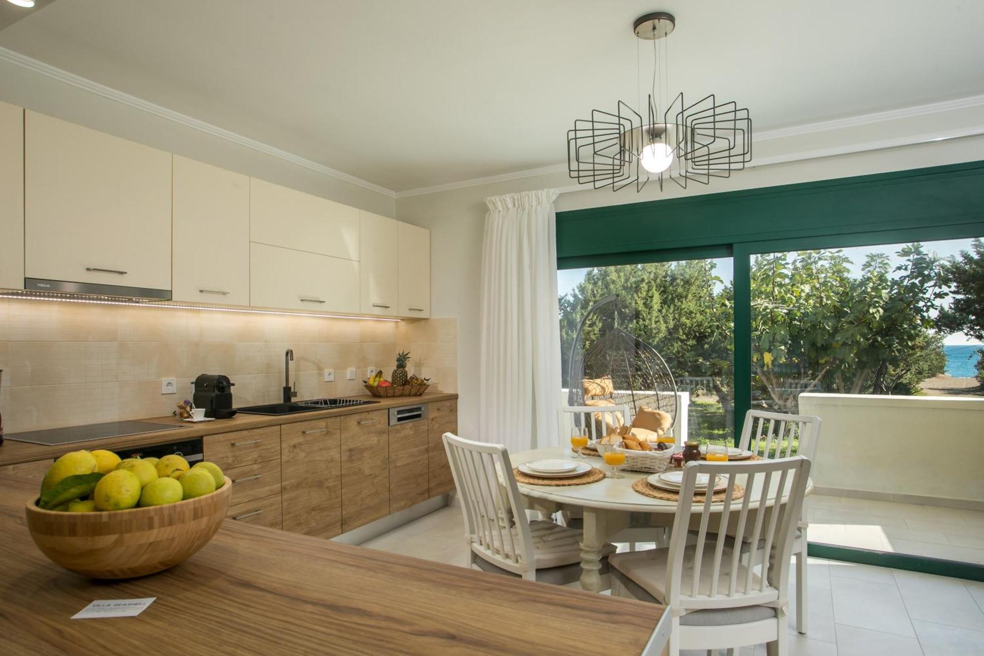 Beachfront Villa Rhodes Seashell Gennadi Exterior photo