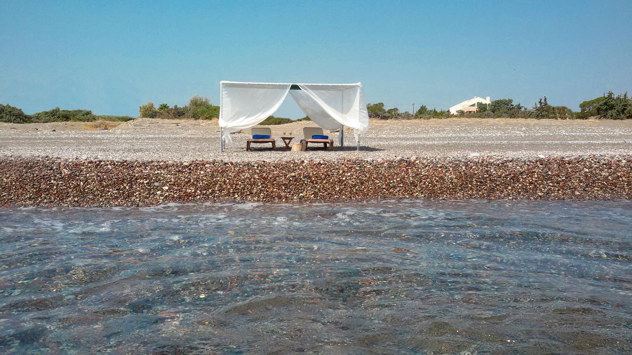 Beachfront Villa Rhodes Seashell Gennadi Exterior photo